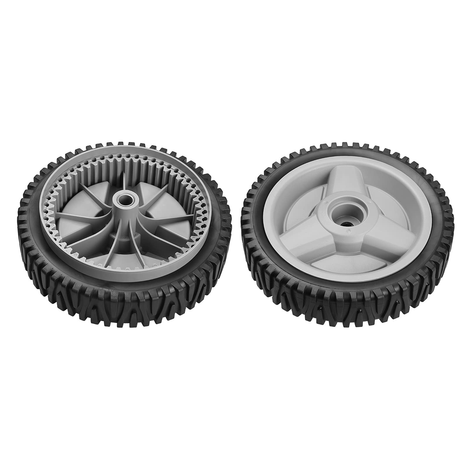 Fourtry replacement wheels with part numbers visible for easy identification