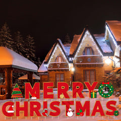 Fovths front packaging view showing red MERRY CHRISTMAS letters for instant curb appeal