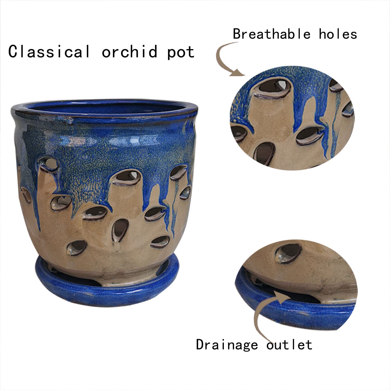 Fowargif pot beside ruler showing dimensions and fit for small plants benefit