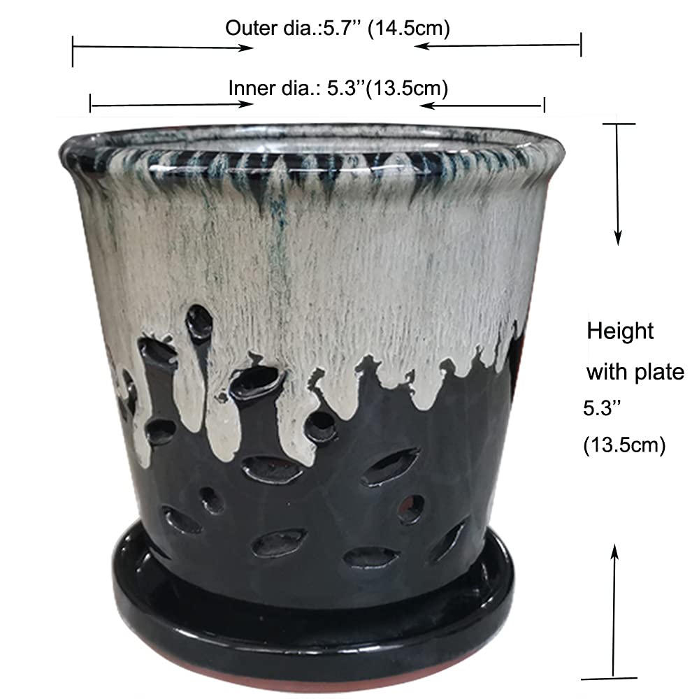 Fowargif top view showing drainage holes, better root airflow benefit