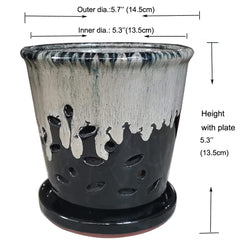 Fowargif top view showing drainage holes, better root airflow benefit