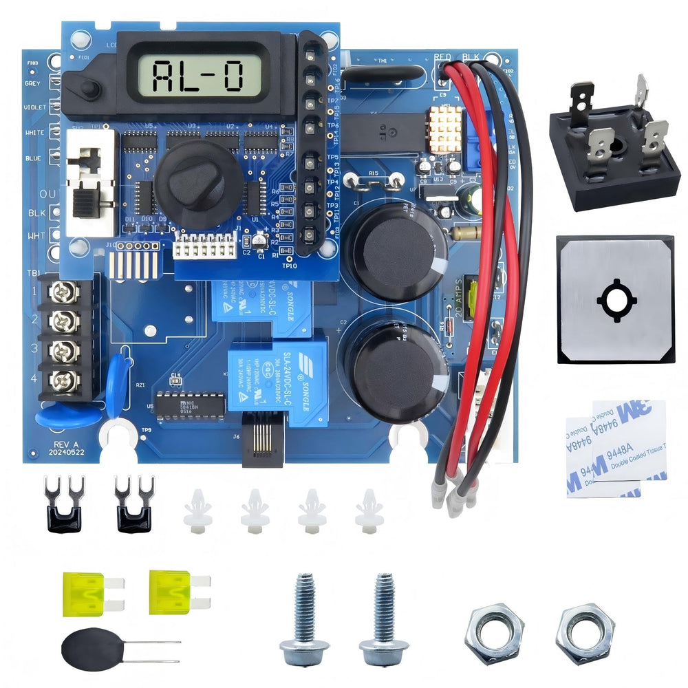 FOWBOA front panel assembled showing clear layout and easy replacement benefit