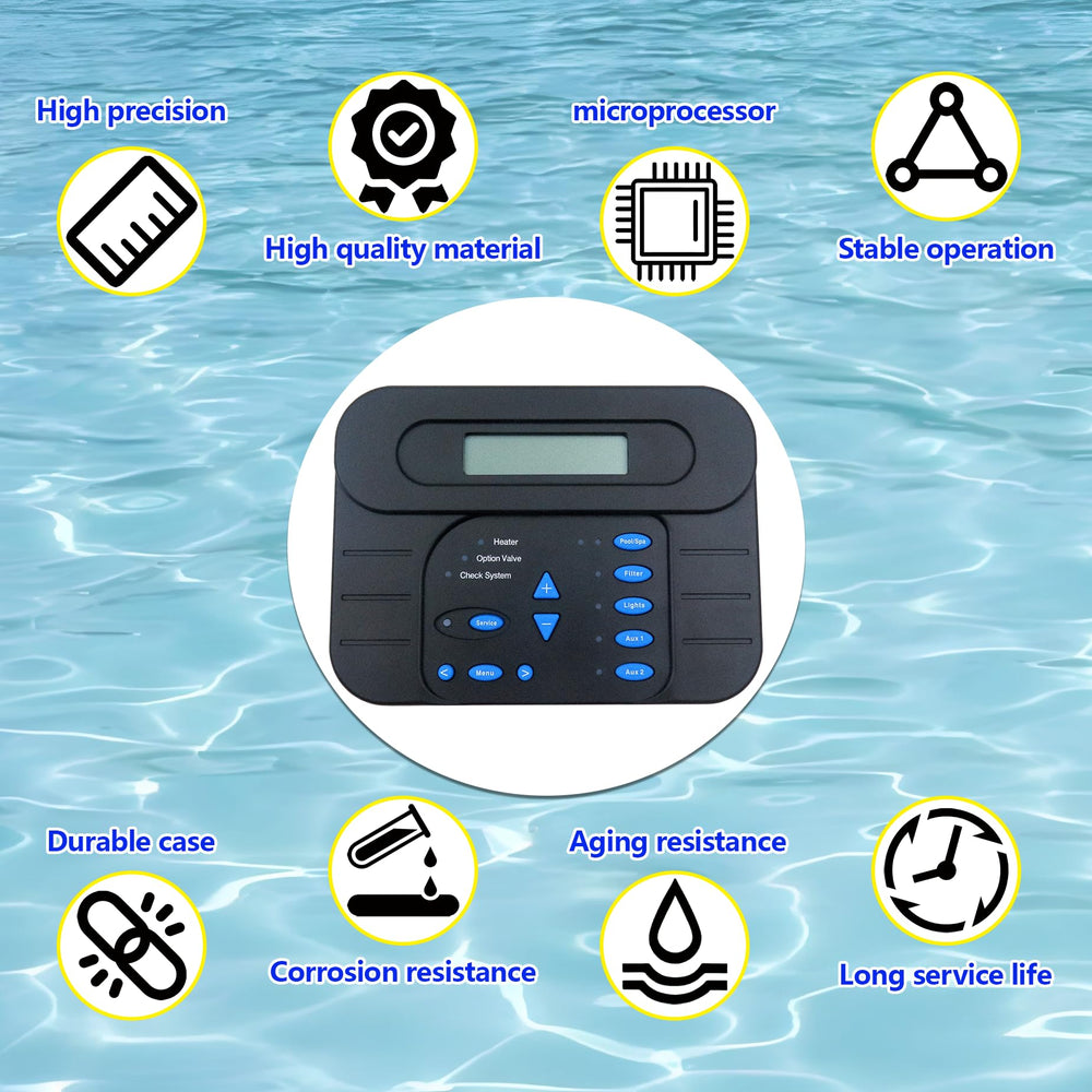 FOWBOA keypad next to a hand showing compact scale for easy handling and installation