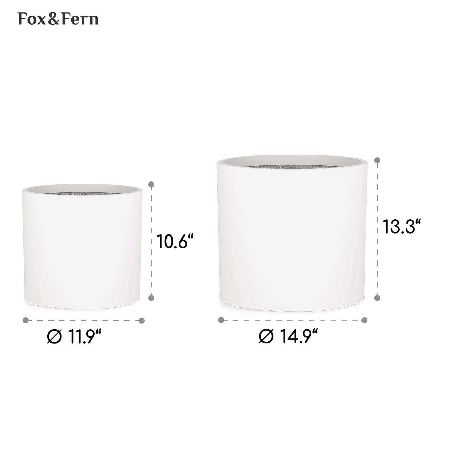Fox & Fern planter paired with Acacia plant stand showing coordinated styling