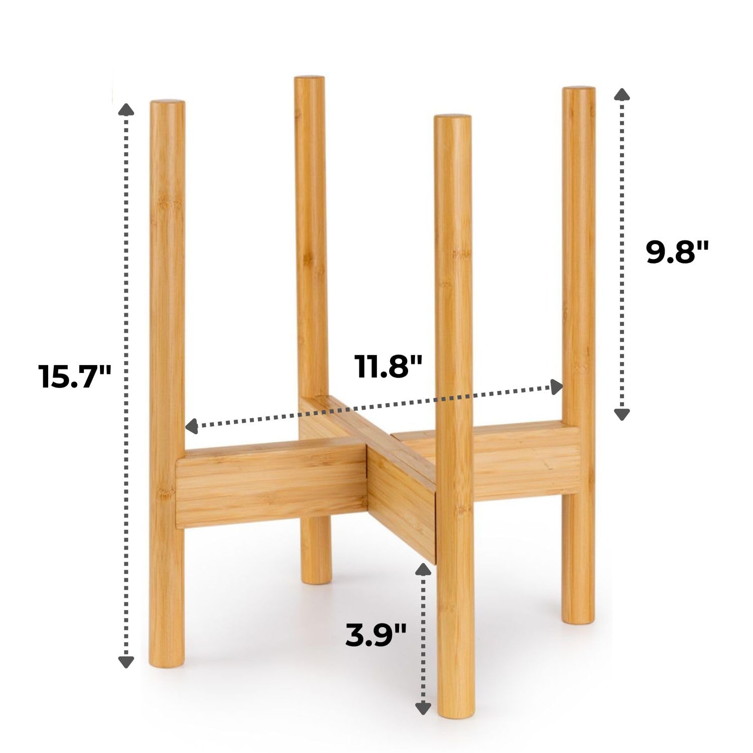Fox & Fern scale comparison next to a ruler highlighting 11.8-inch fit