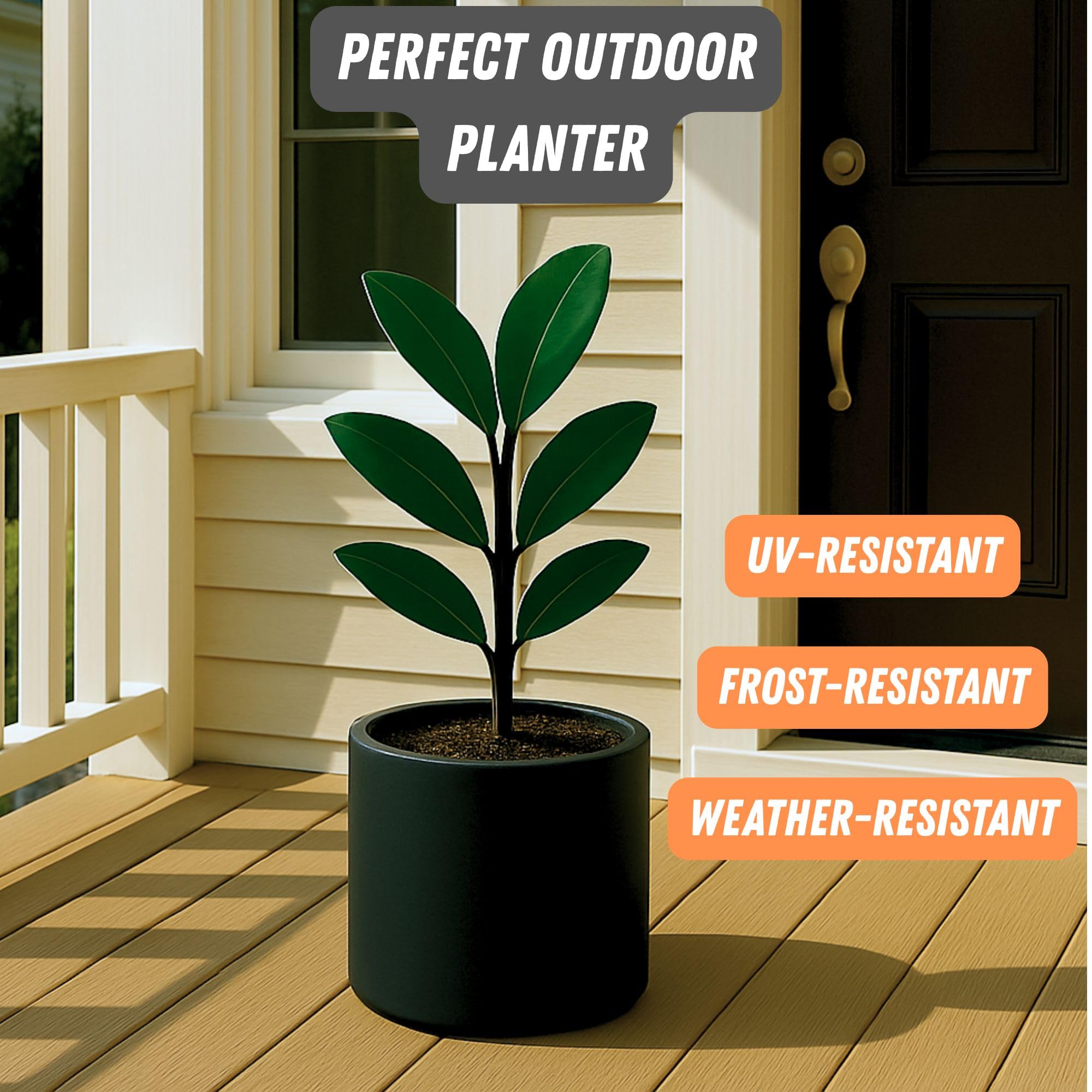 Fox & Fern removable drainage plug detail for easy indoor-outdoor water control