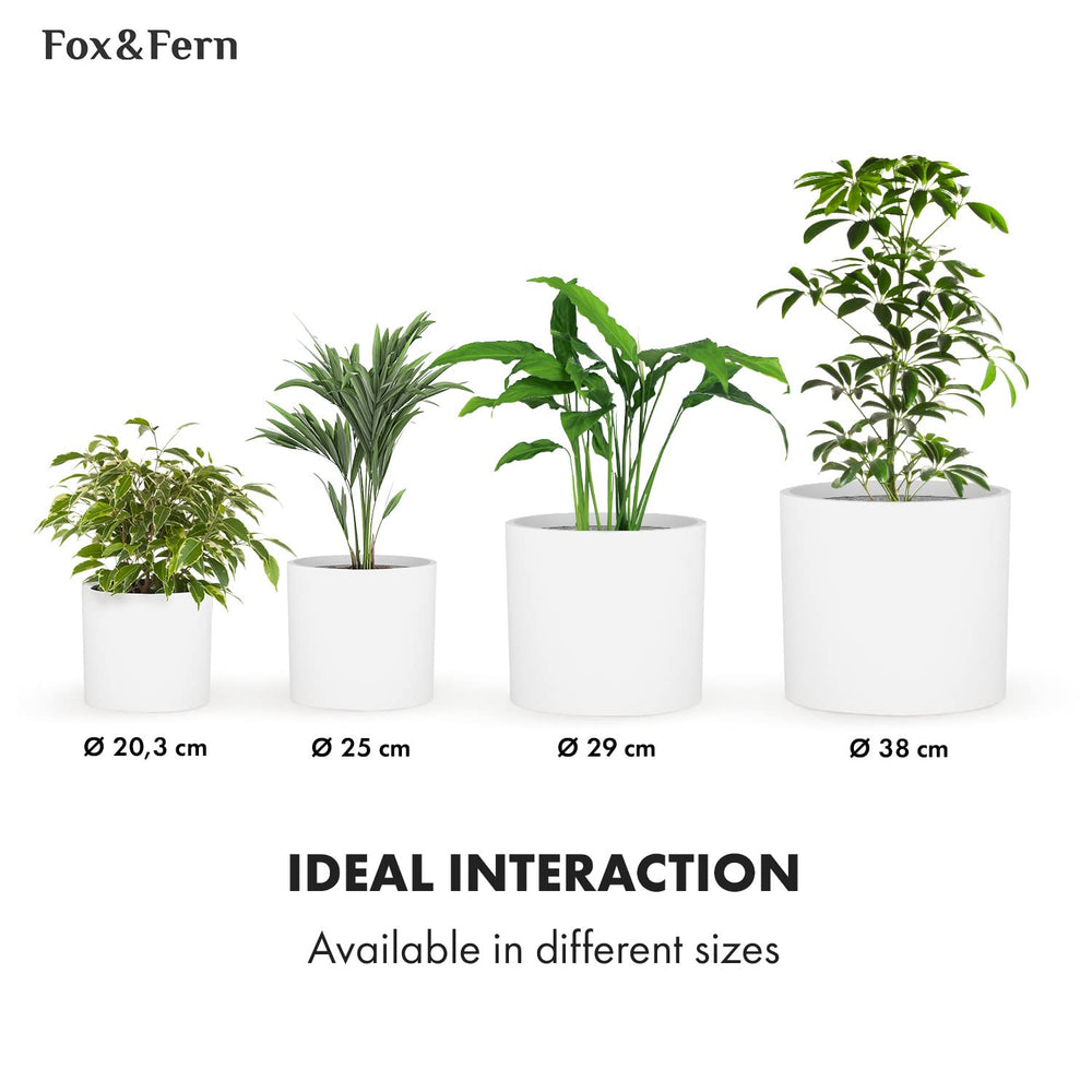 Fox & Fern planter on patio illustrating weather-resistant outdoor use