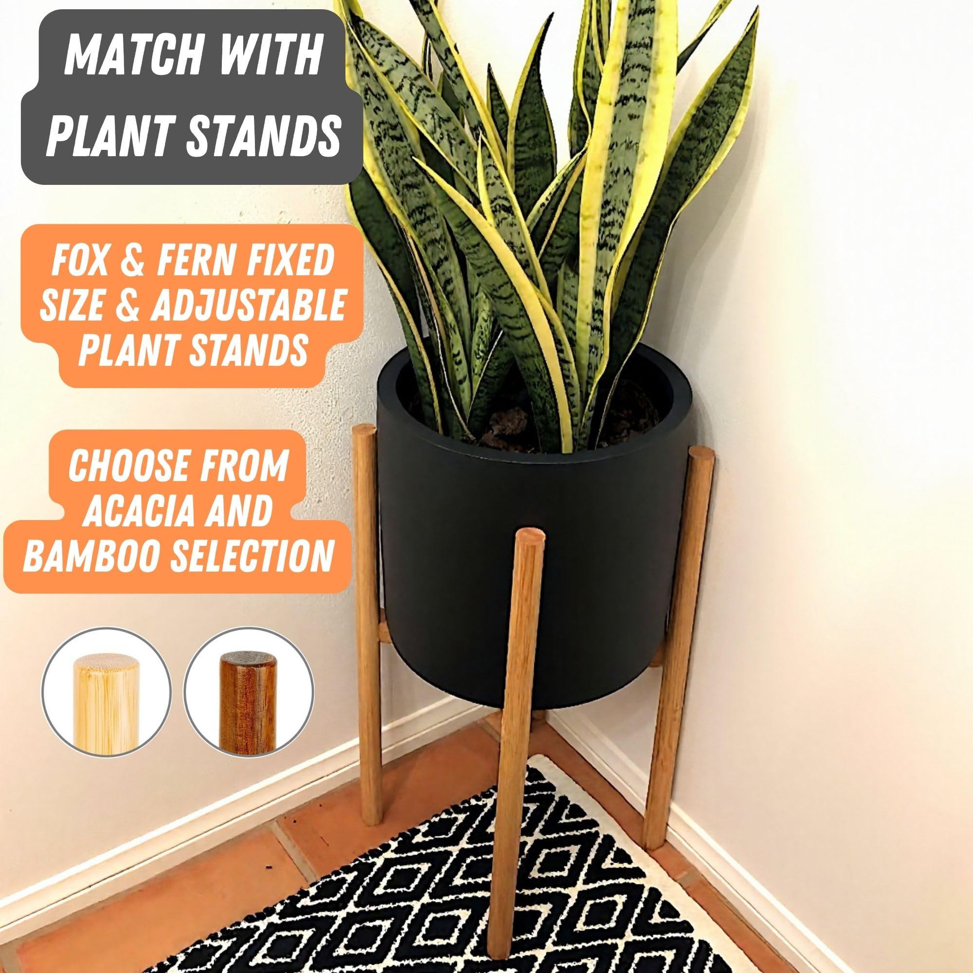 Fox & Fern planter on patio demonstrating weather-resistant outdoor durability