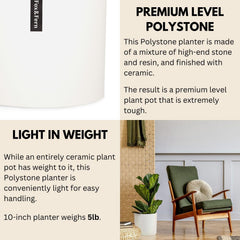 Fox & Fern planter paired on a bamboo stand demonstrating coordinated styling