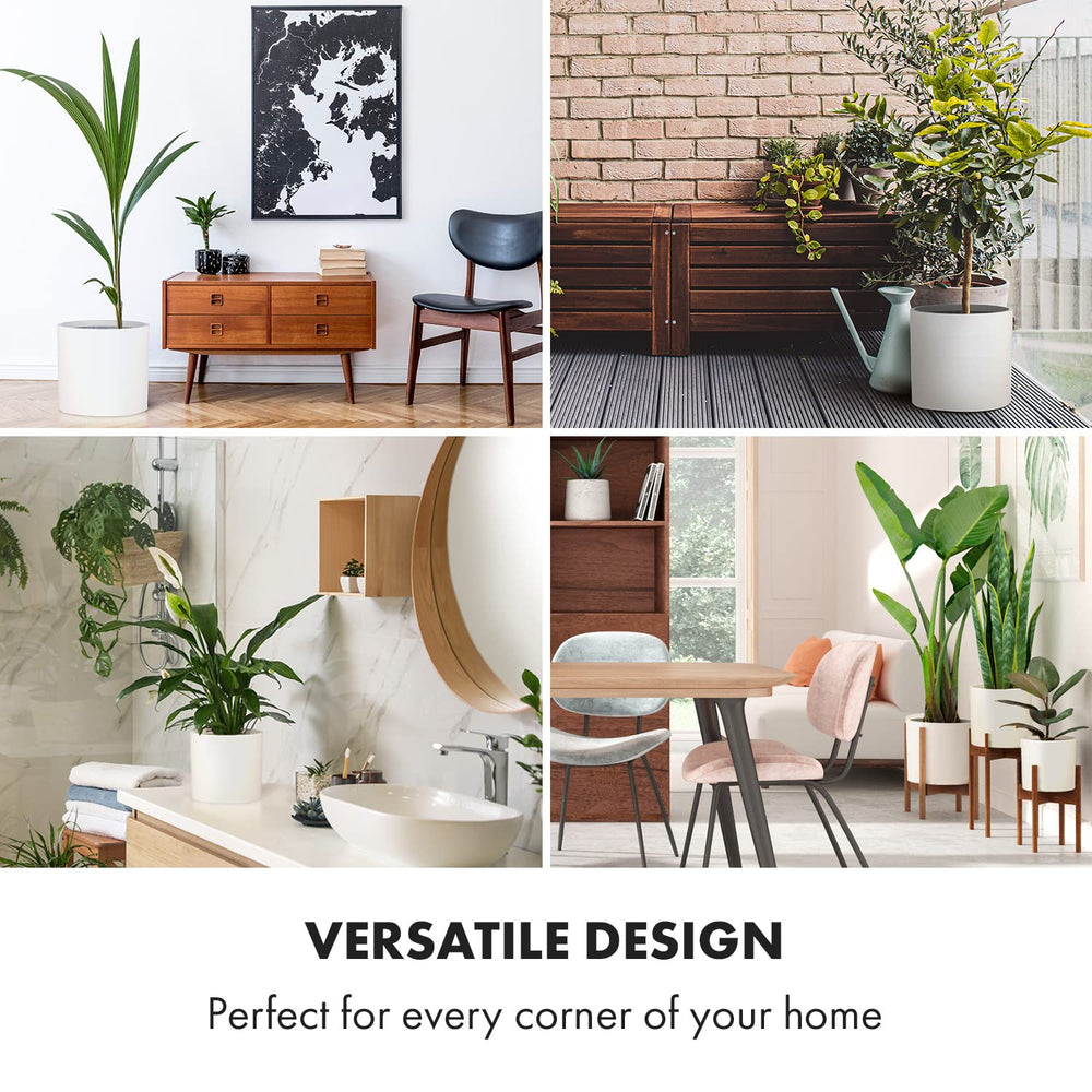 Fox & Fern planters holding a fiddle leaf fig illustrating scale and visual impact
