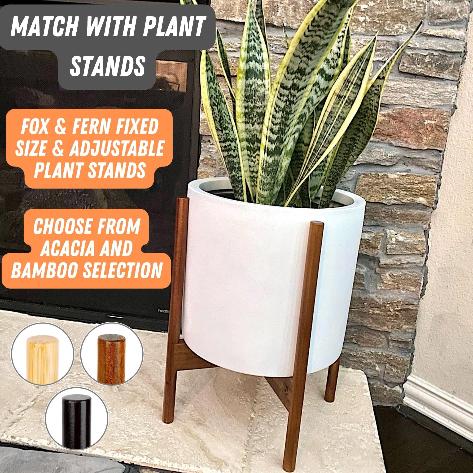 Fox & Fern planter beside a chair to show scale and easy single-person portability