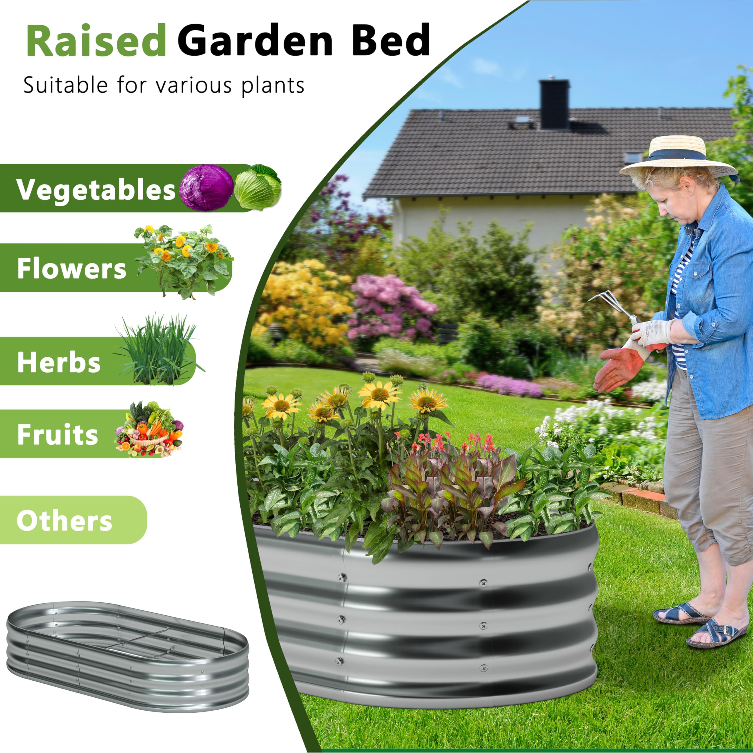Foxlang raised bed filled with vegetables illustrating productive planting and space efficiency