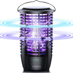 FOXLVDA front view showing LED night light and insect grid for bright protection