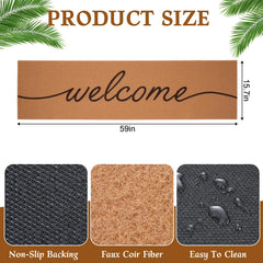 Foxtell close-up of synthetic coir-like fibers, durable scraping action