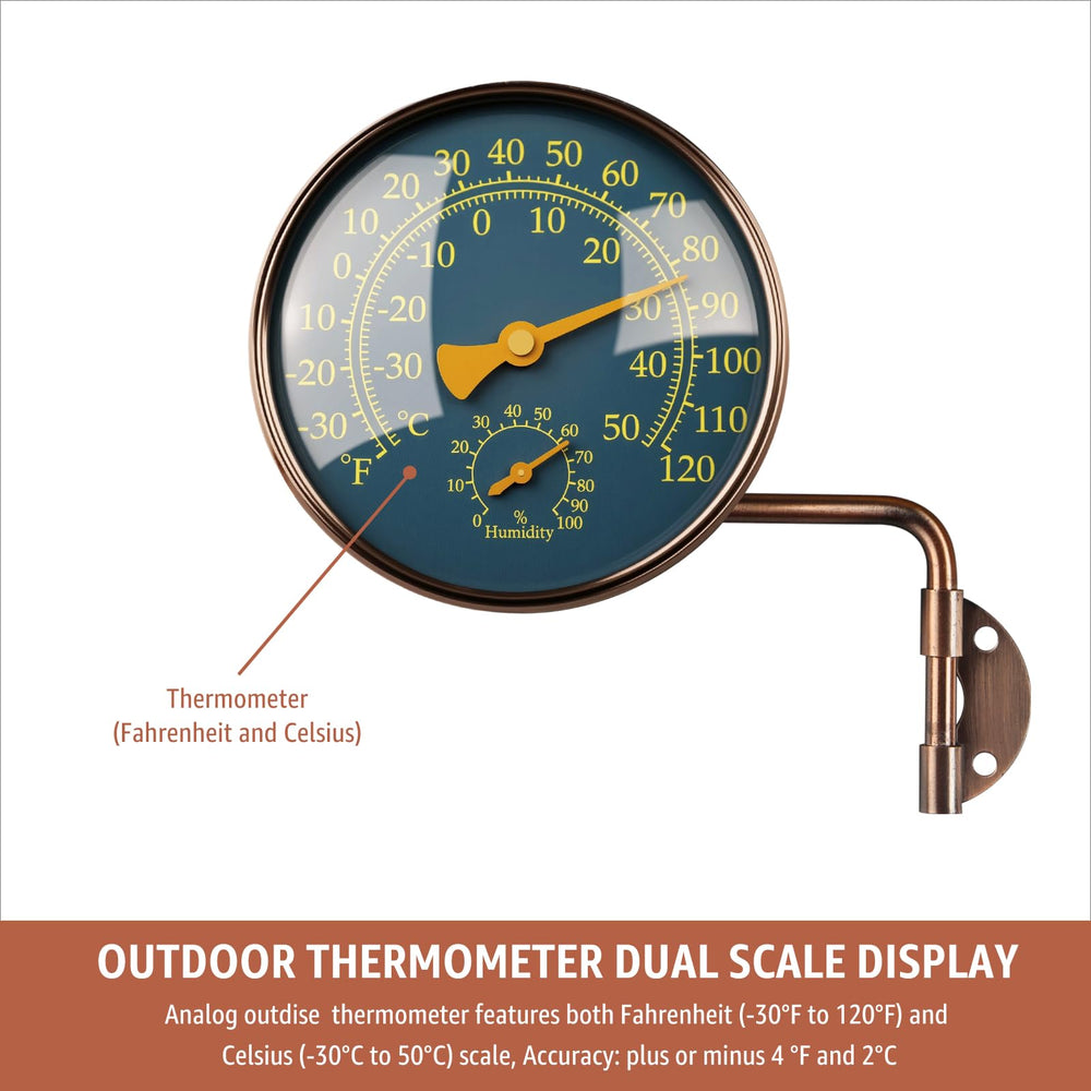 Foxyoo mounted on a wooden porch post, durable outdoor monitoring benefit