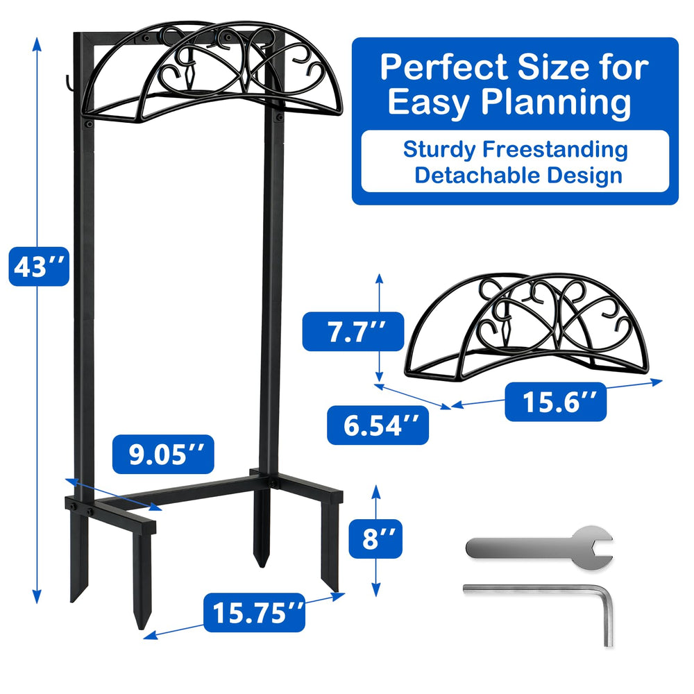 FOYUEE dual support poles connection detail demonstrating balanced load distribution