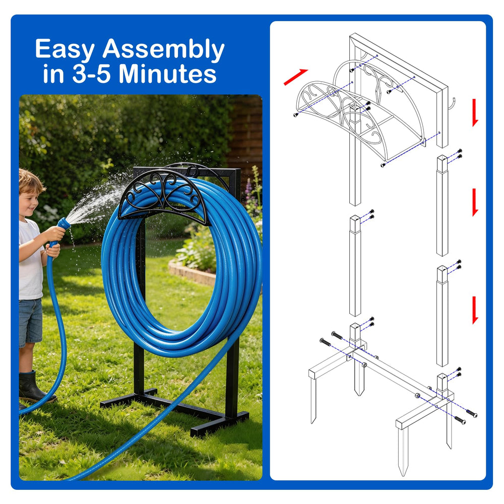FOYUEE in a yard with hose in use illustrating steady, wobble-free performance
