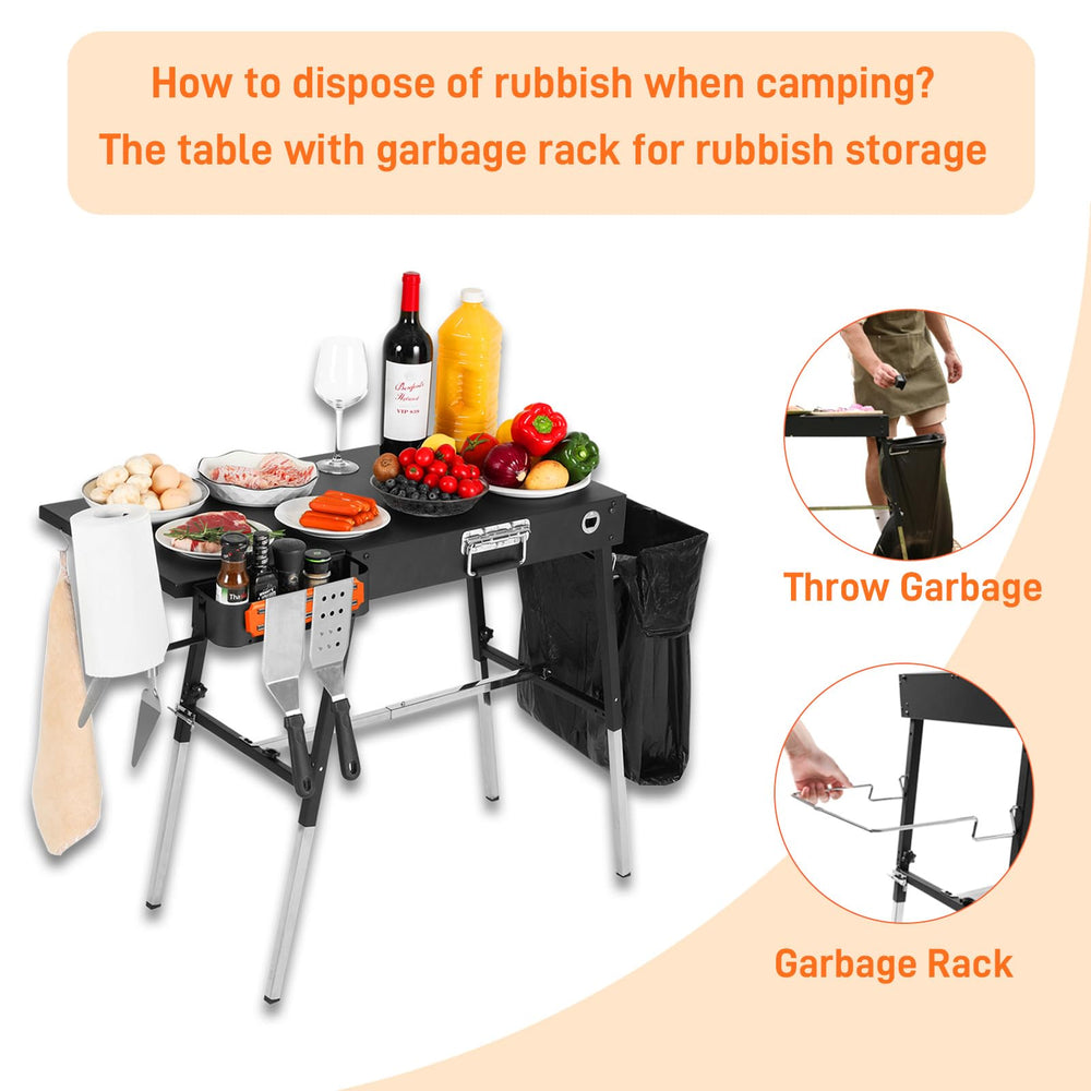 FOZHUANWU backyard cookout scene showing portable convenience