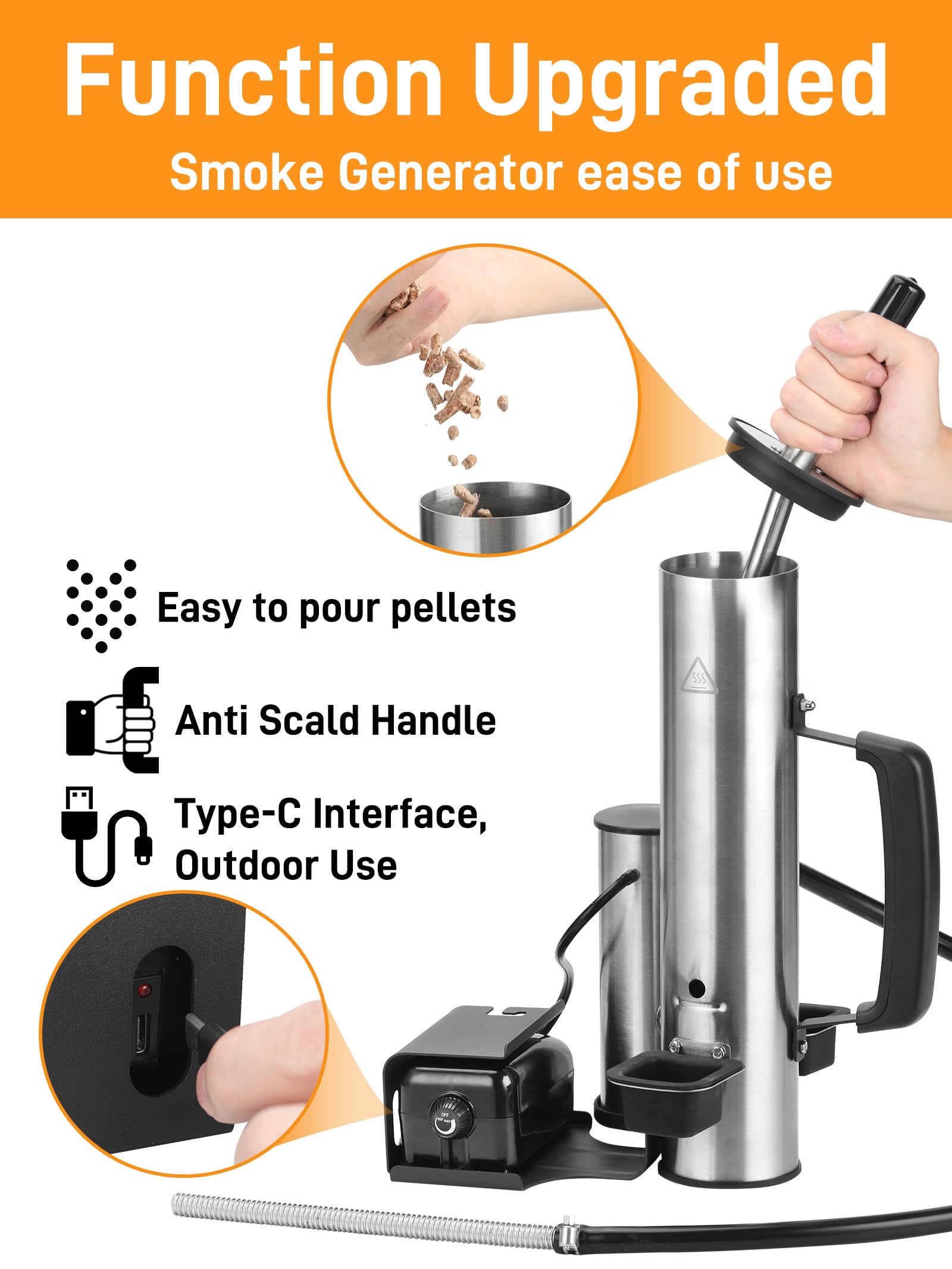 FOZHUANWU producing steady smoke demonstrating adjustable output for consistent smoking