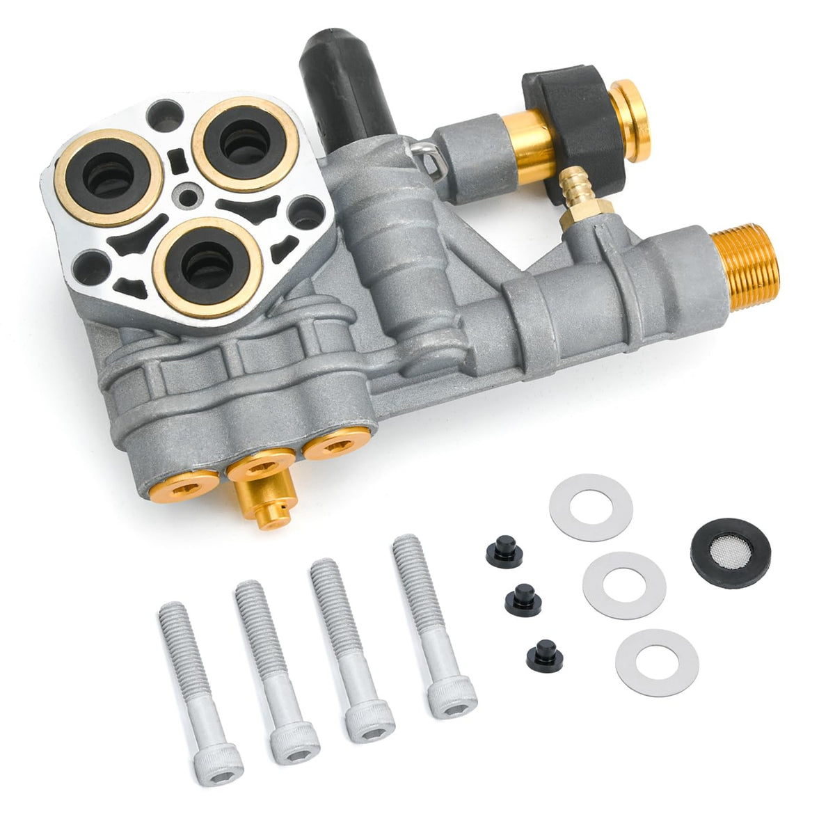 FQRANBO front view of manifold kit showing all included parts and benefit of complete replacement