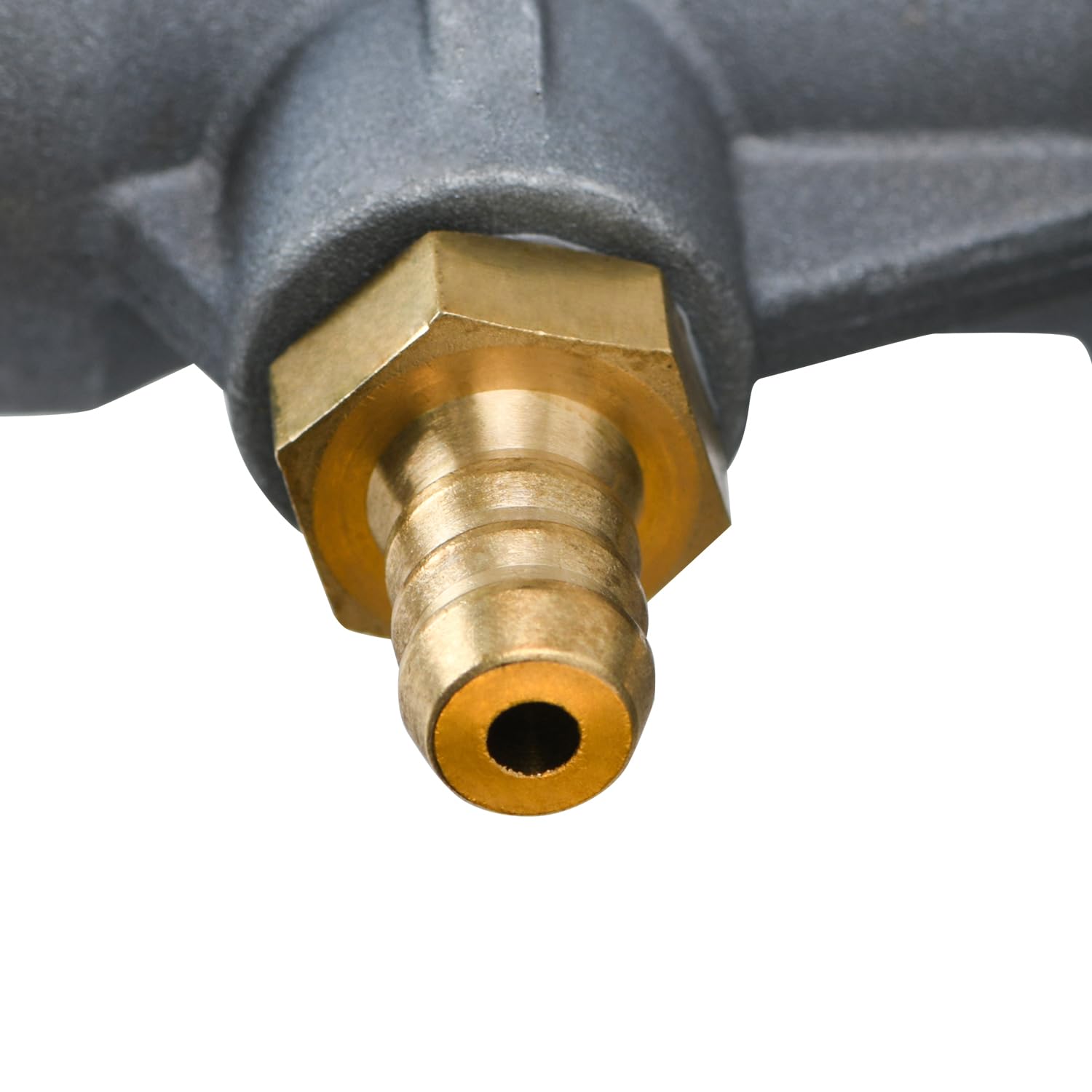 FQRANBO manifold next to ruler for scale showing compact size and fitment benefit