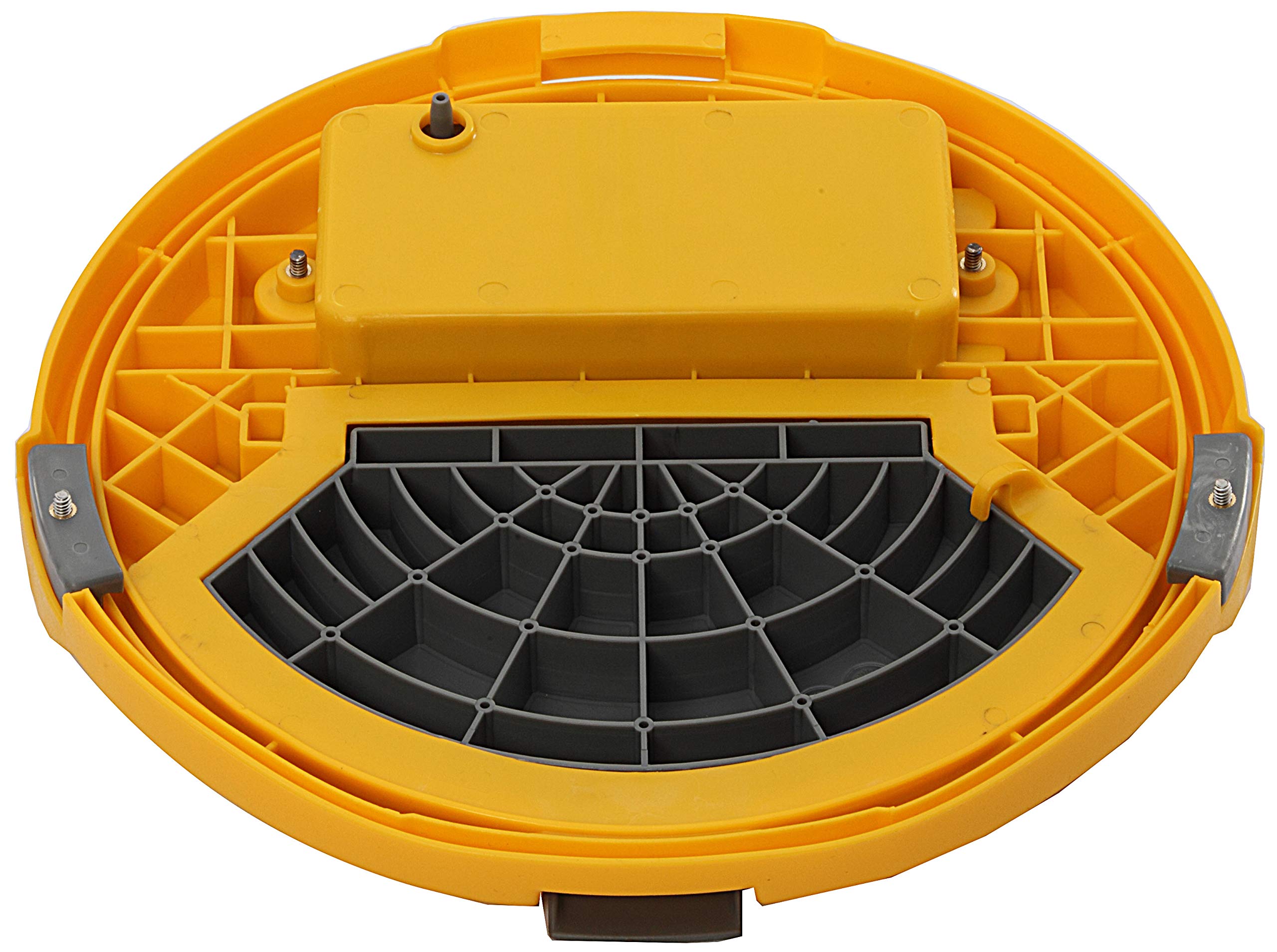 FRABILL bait station sitting on a boat keeping live bait healthy during fishing trips