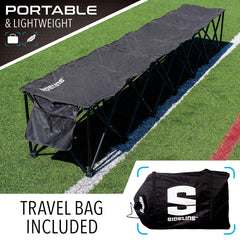 Franklin Sports close-up of steel frame and side pocket for secure storage
