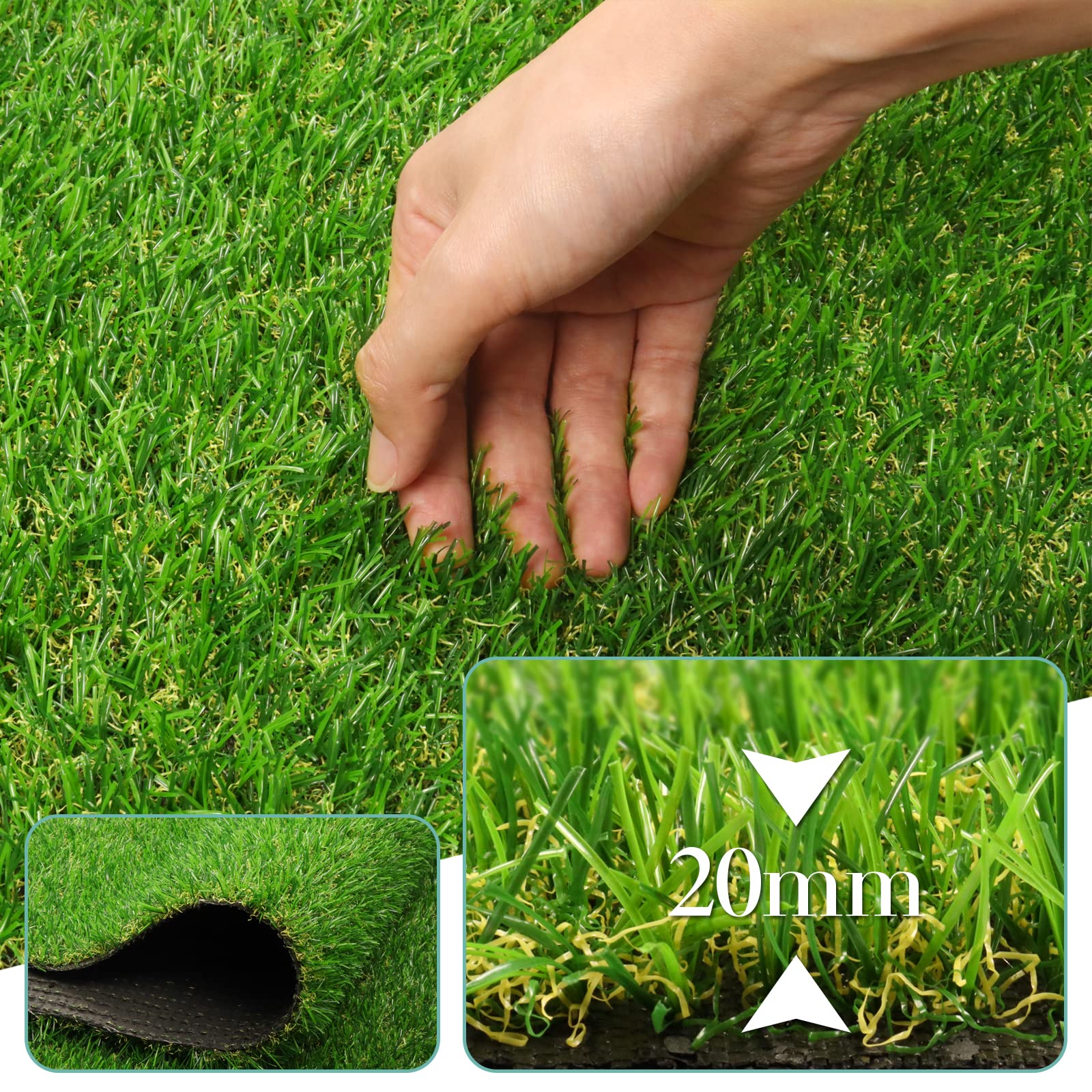 FREADEM backing detail highlighting drainage holes and slip-resistant rubber benefit