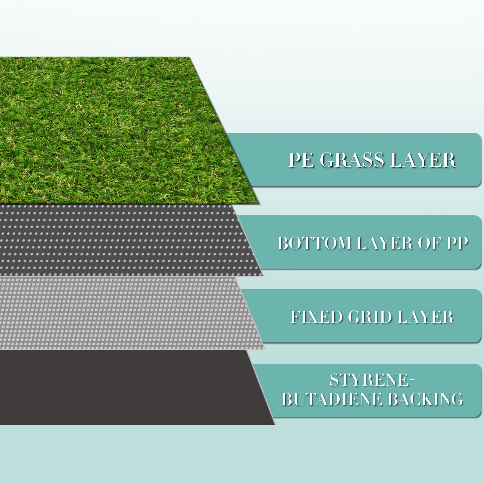 FREADEM balcony layout with plants showing space-saving, evergreen benefit