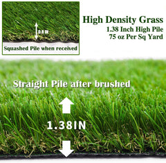 FREADEM close-up of 1.38 inch pile texture demonstrating resilience