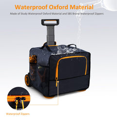 FRECOLSH bottom Velcro straps securing cover to Jackery for stable transport