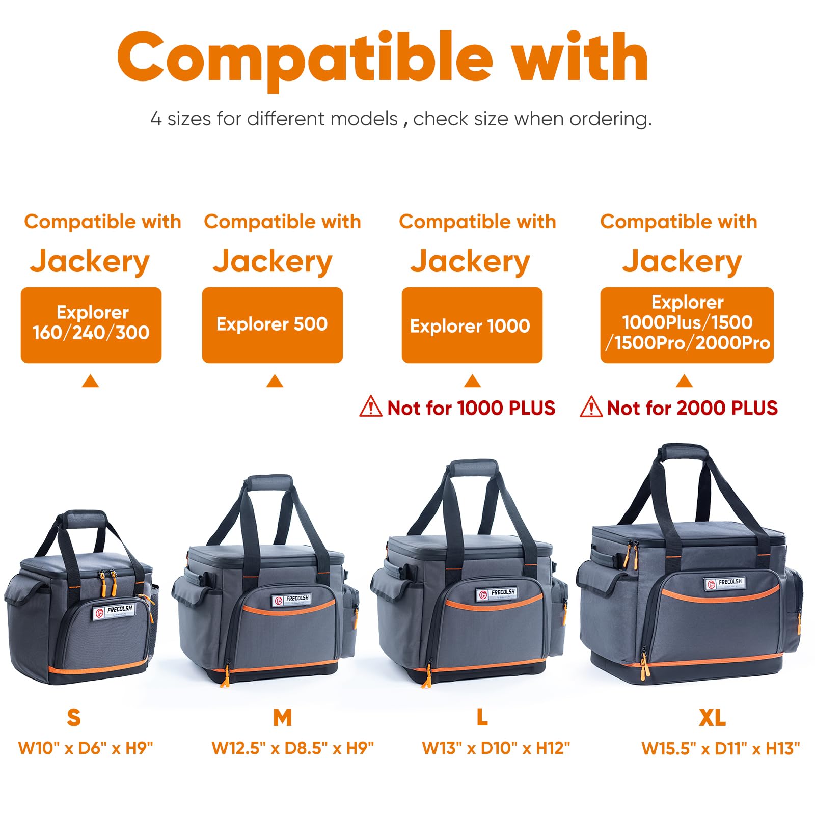 FRECOLSH padded handles and shoulder strap for comfortable transport