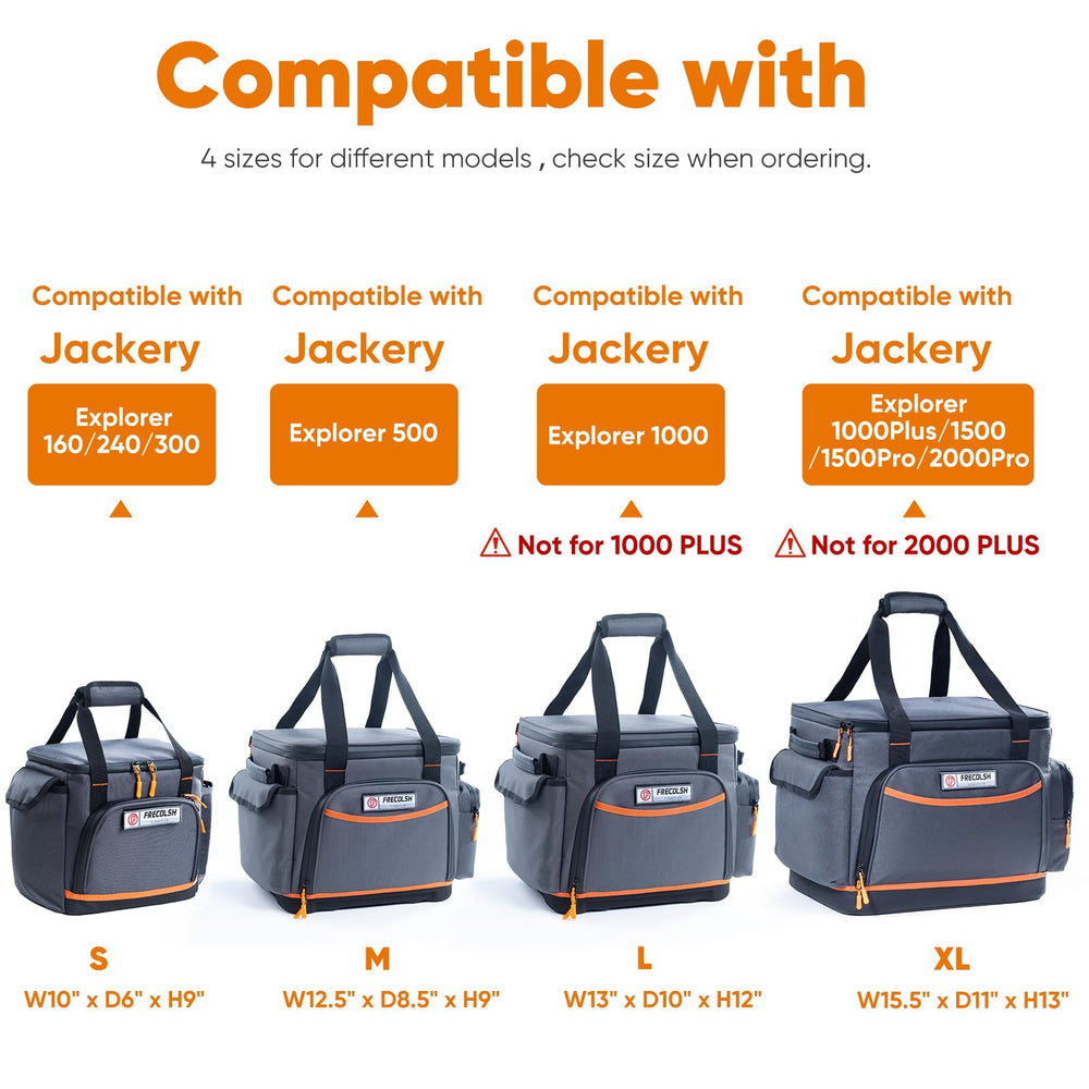 FRECOLSH padded handles and shoulder strap for comfortable transport