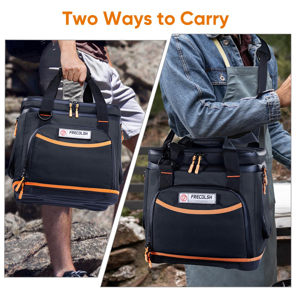 FRECOLSH padded handles and shoulder strap for comfortable transport