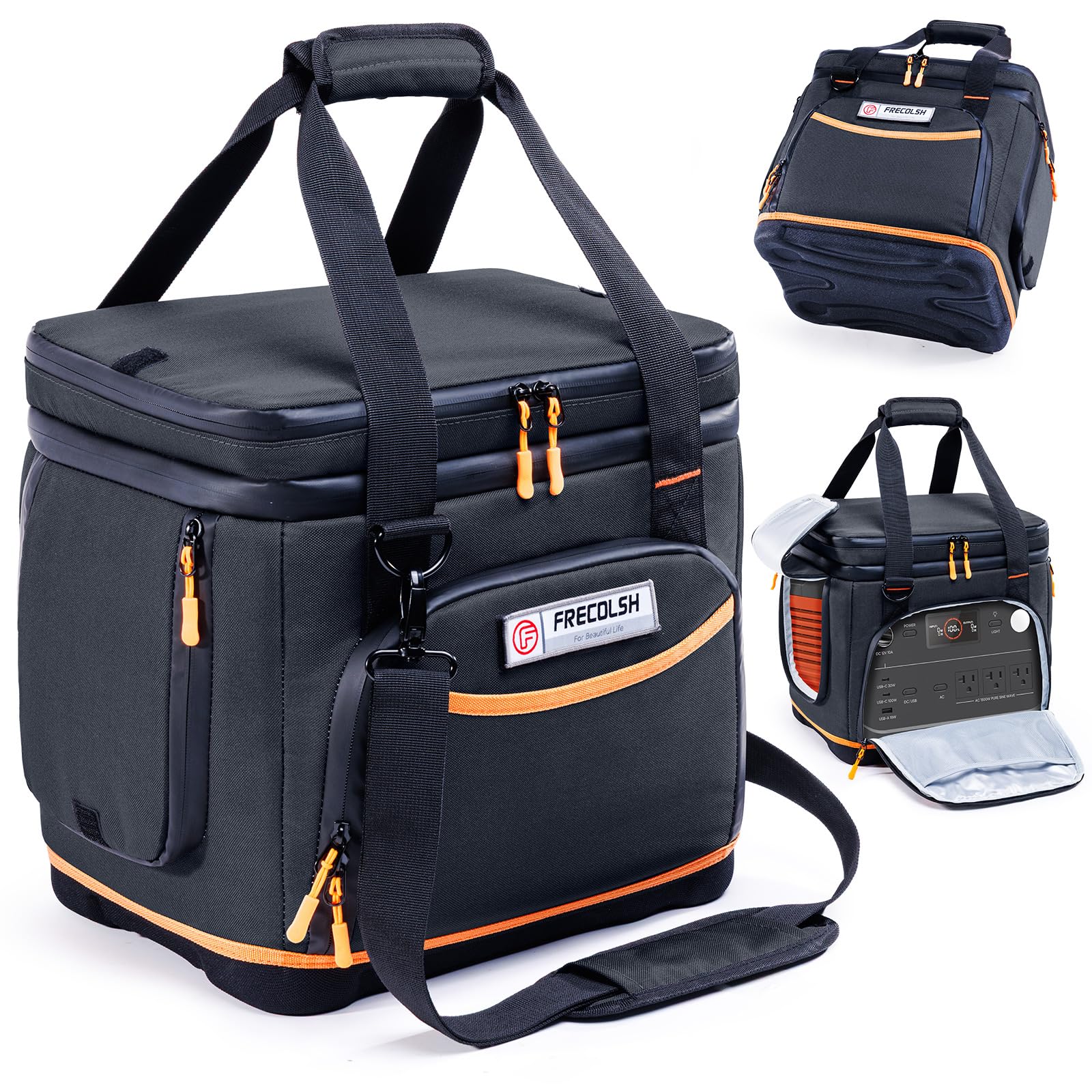 FRECOLSH front view of case showing protective fit and easy access