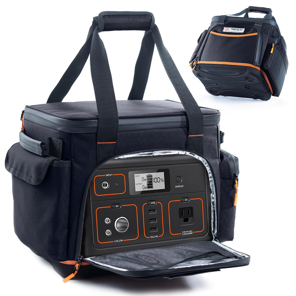 FRECOLSH front view showing secure fit and organized protection