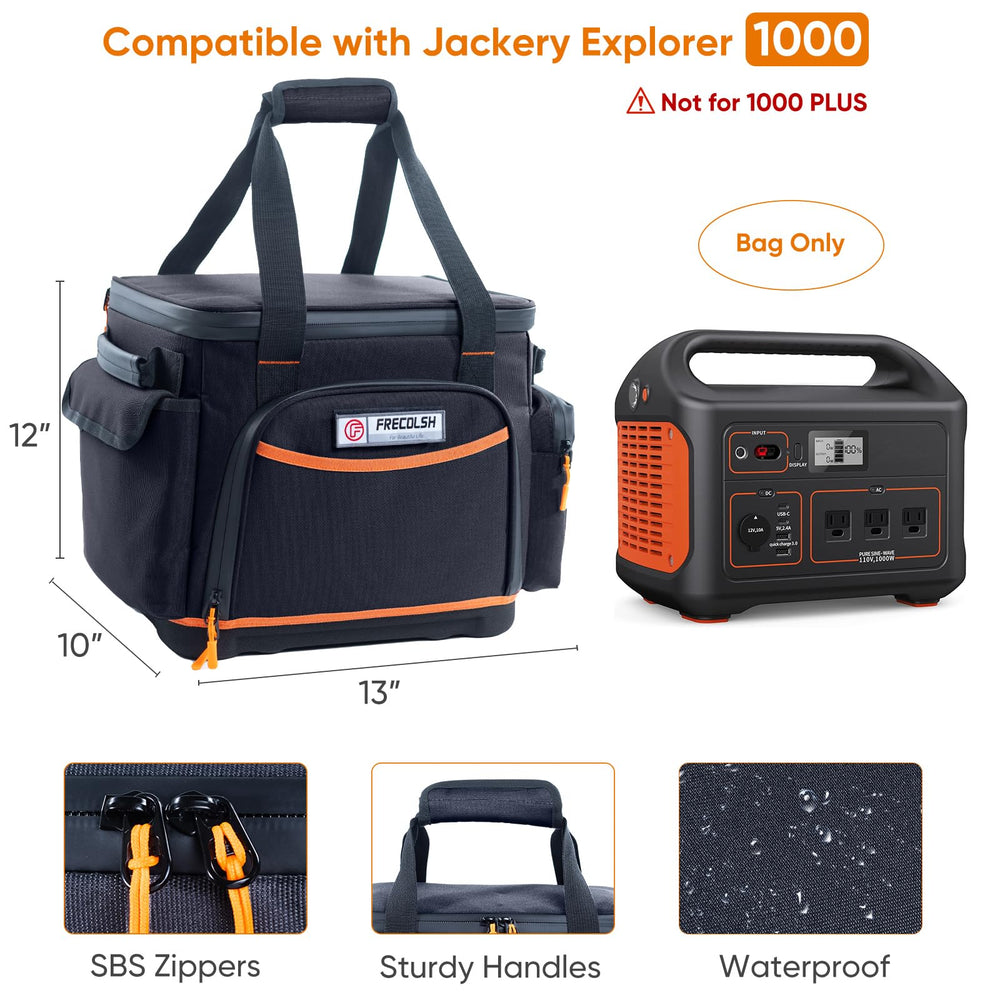 FRECOLSH hard plastic bottom protecting Jackery from ground moisture