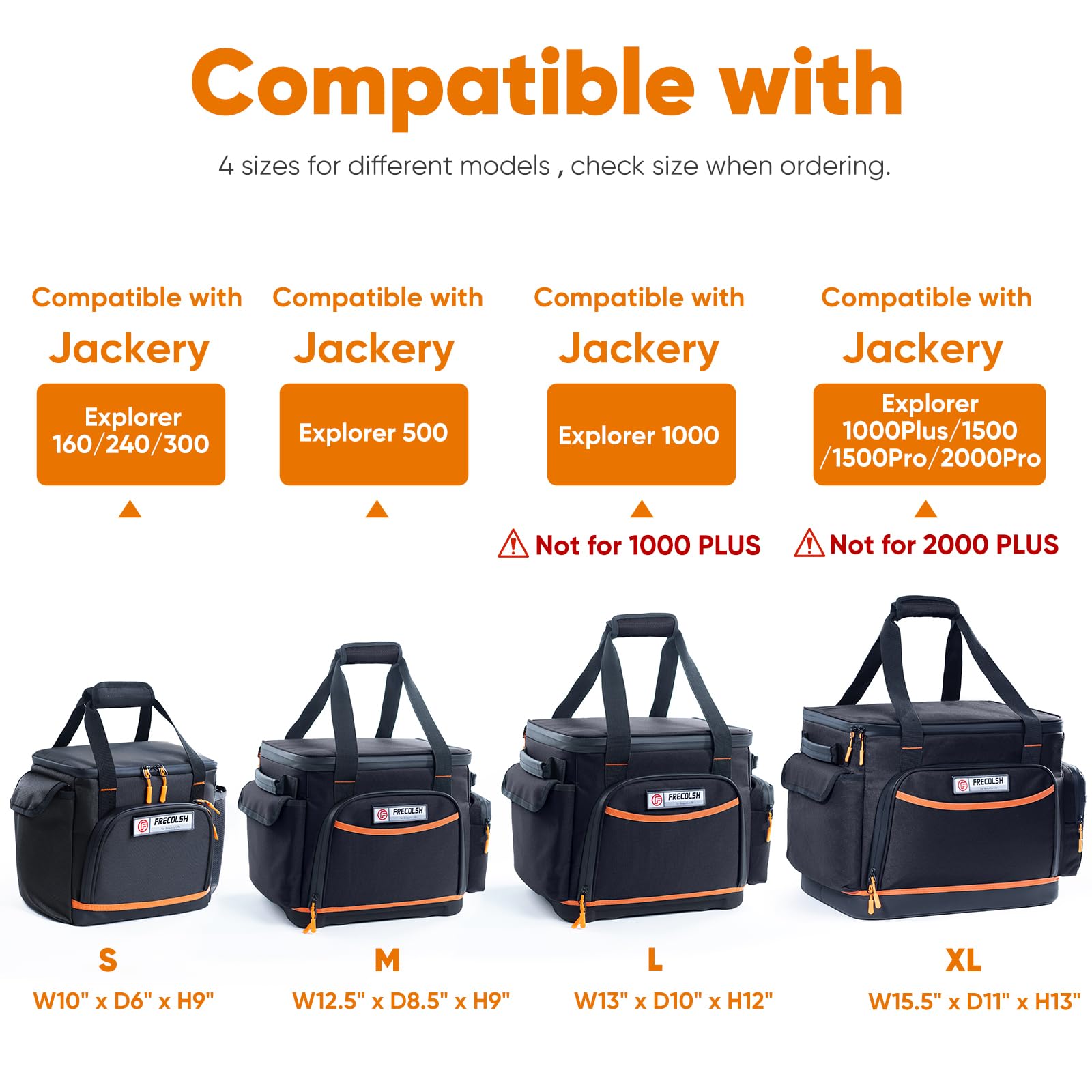 FRECOLSH padded handle and shoulder strap for comfortable carrying