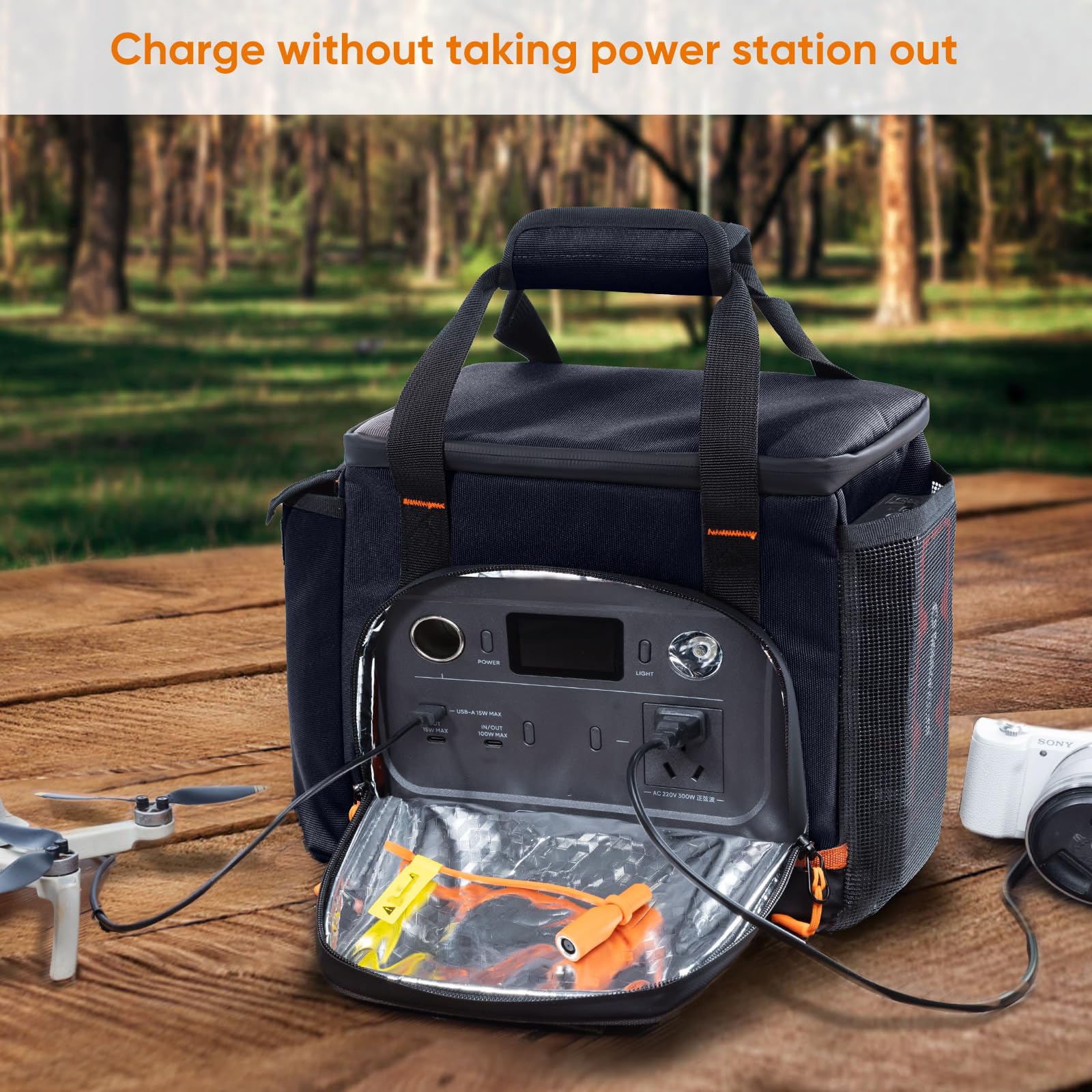 FRECOLSH side pocket and padded handle for comfortable carrying and stability