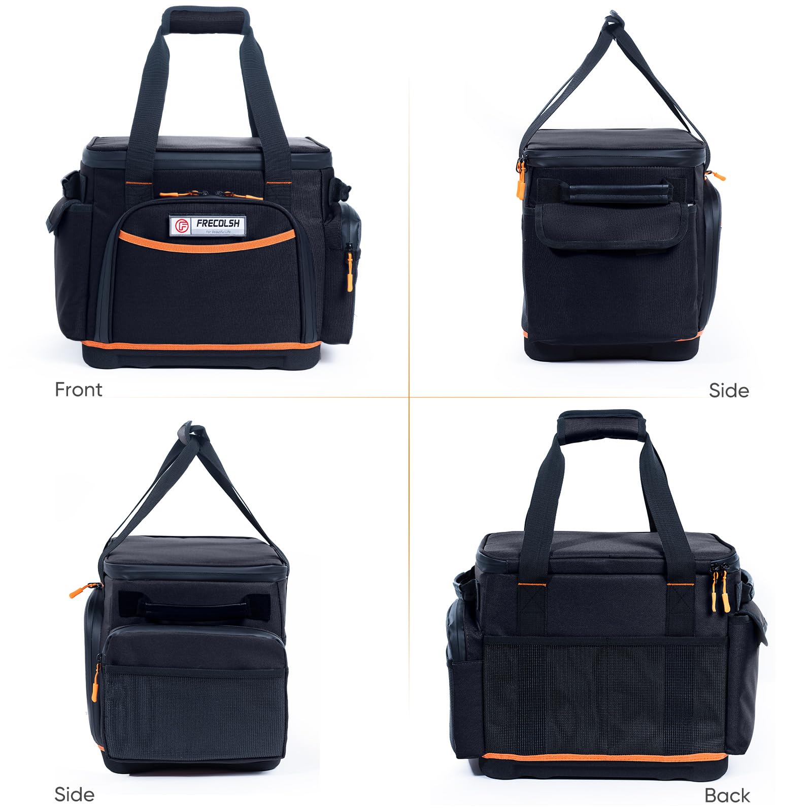 FRECOLSH next to backpack showing scale for easy size comparison