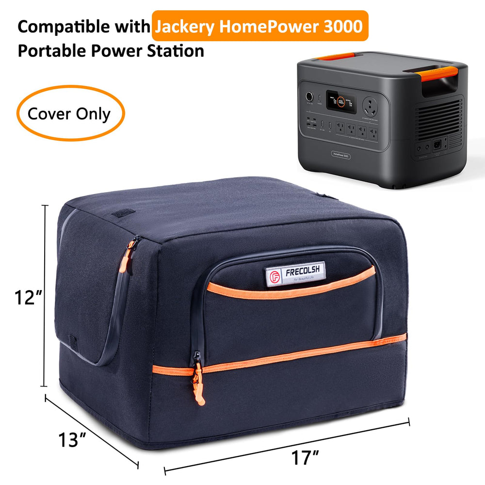 FRECOLSH air vent flap open on cover enabling safe airflow for Jackery HomePower 3000