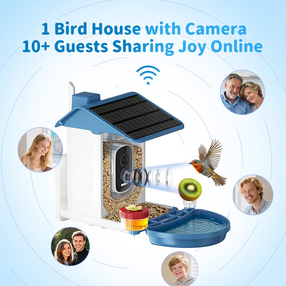 FreeKoala mobile app streaming live 4K feed, shareable family viewing