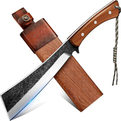 Freelander front view showing full blade and sheath for reliable cutting
