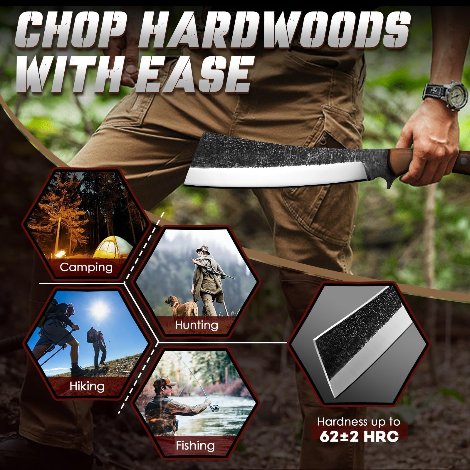 Freelander chopping brush outdoors illustrating practical yard and camp use