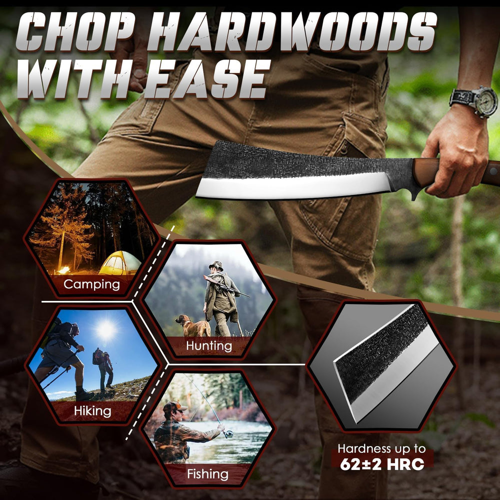 Freelander chopping brush outdoors illustrating practical yard and camp use