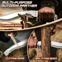 Freelander kukri fitted leather sheath protecting blade for safe transport