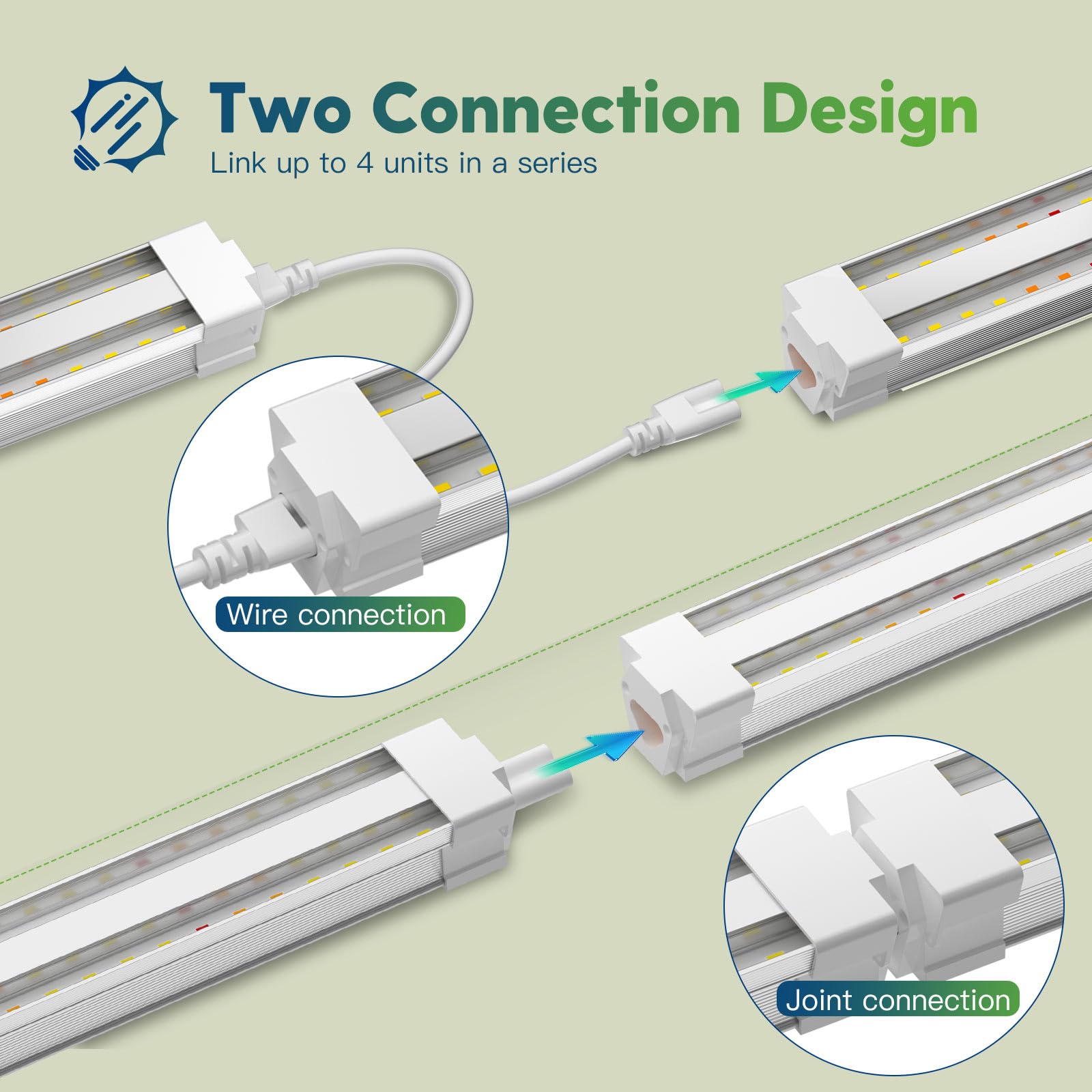 FREELICHT linked multiple units in a row delivering uniform light for larger benches