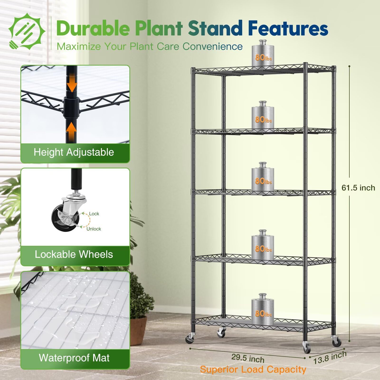 FREELICHT lockable wheel and base demonstrating easy movement and stability