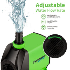 FREESEA close-up of adjustment knob for easy flow control benefit