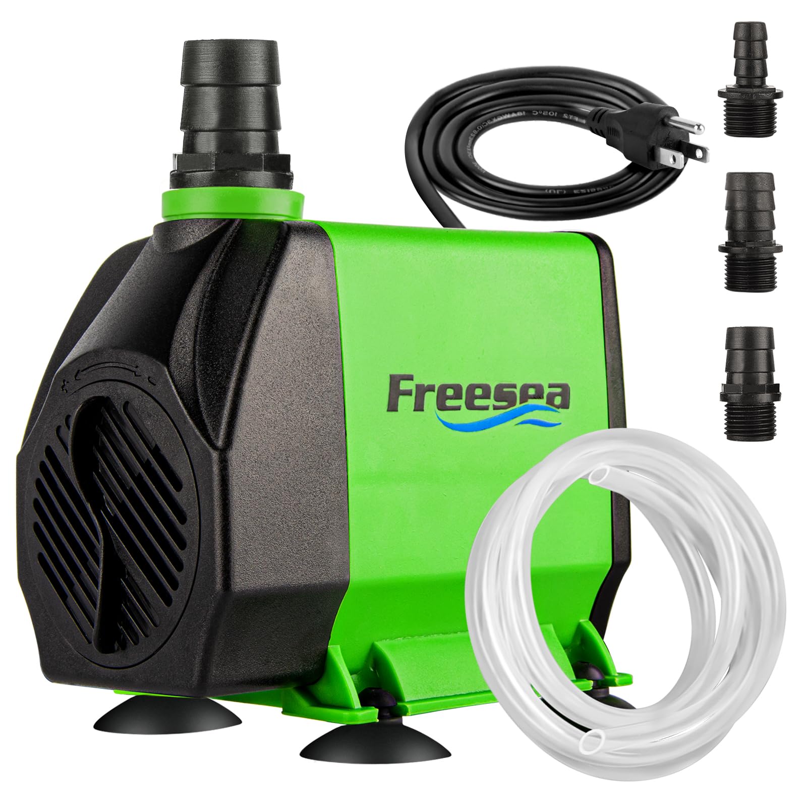 FREESEA front view of pump showing compact design and durable housing benefit